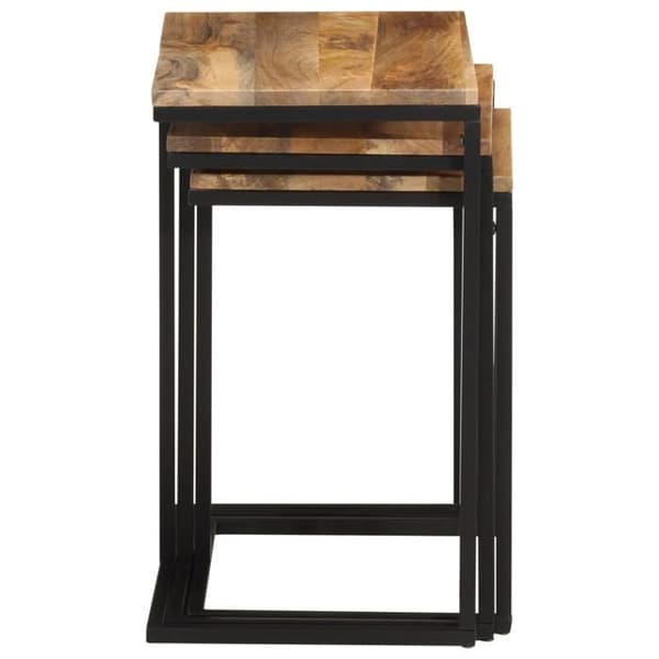 Maison Exclusive - 3-delars bord i massivt akaciaträ