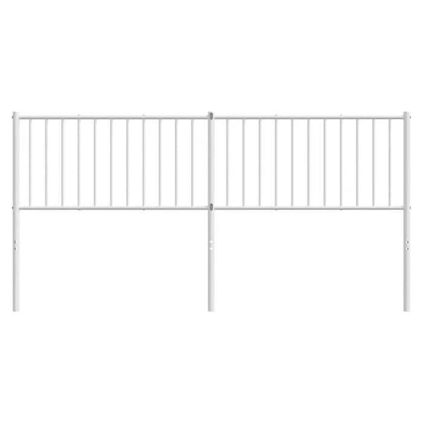 Maison Exclusive - Erstatnings hovedgærde metal hvid 180 cm