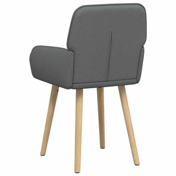 Maison Exclusive - Matstolar 4 st Mörkgrå Tyg Mörkgrå