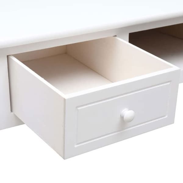 Maison Exclusive - Kontor Vit 110 x 45 x 76 cm Trä Vit