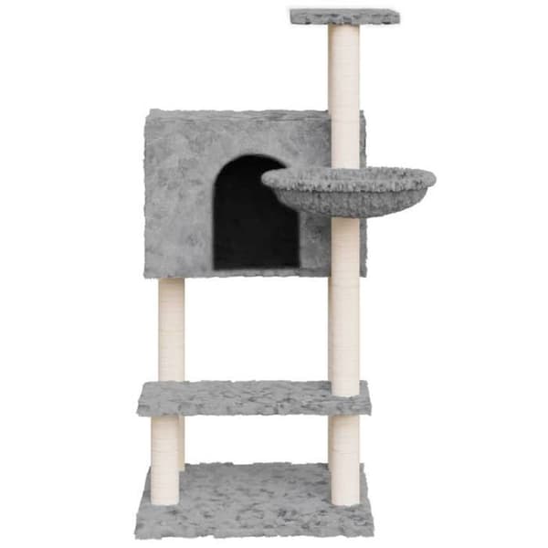 Maison Exclusive - Kattekradse med sisal i lys grå 108,5 cm Ljusgrått
