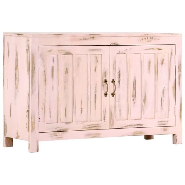 Maison Exclusive - Buffet Lyserød 110x35x70 cm Massivt Mangotræ