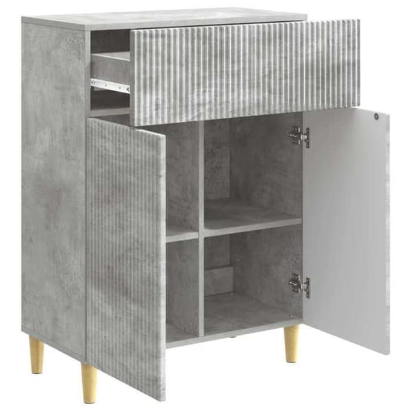 Maison Exclusive - Buffet Grå beton 66 x 34,5 x 90 cm Ingeniørtræ
