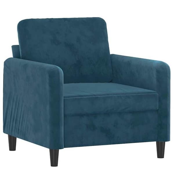 Maison Exclusive - Sæt af 3 sofaer i blå velour