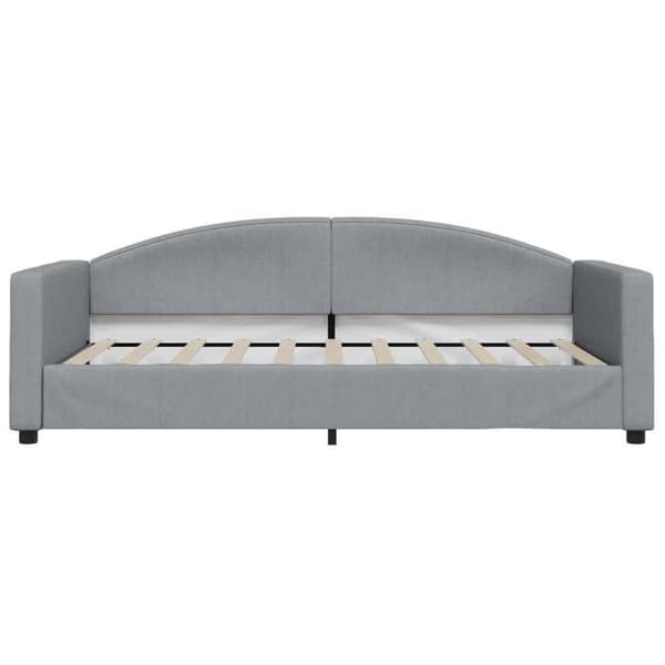 Maison Exclusive - Ljusgrå dagbädd 100x190 cm tyg ljusgrått