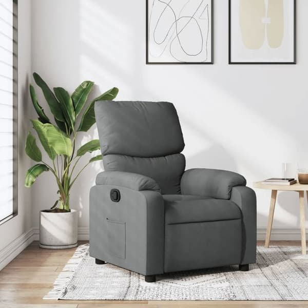 Maison Exclusive - Tummanharmaa kangas nojatuoli