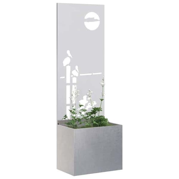 Maison Exclusive - Trädgårdsskyddsskärm Silver 50 x 32 x 150 cm