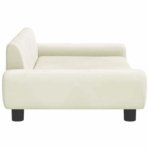 Maison Exclusive - Hundsäng crème 100x54x33 cm sammet Grädde