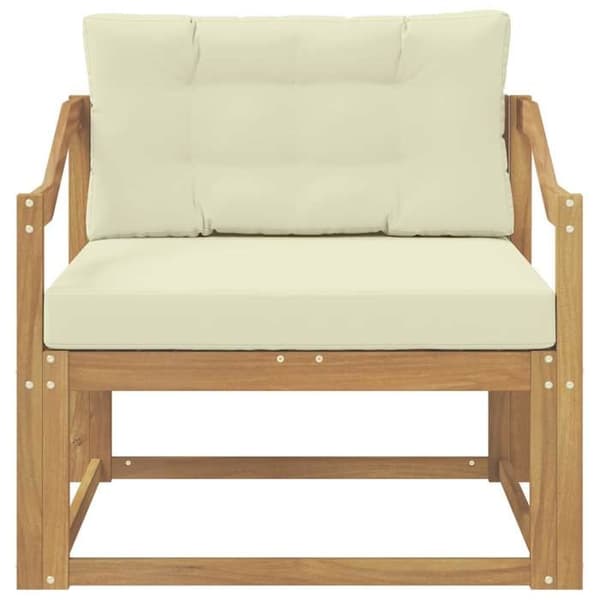 Maison Exclusive - Utomhussoffa i vit polyester