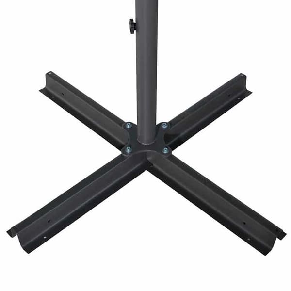 Maison Exclusive - Haveparasol med aluminiumsstang 600 cm sort