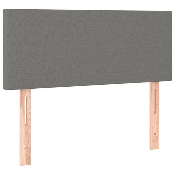 Maison Exclusive - LED-huvudgavel Mörkgrå 100x5x78/88 cm Tyg Mörkgrå