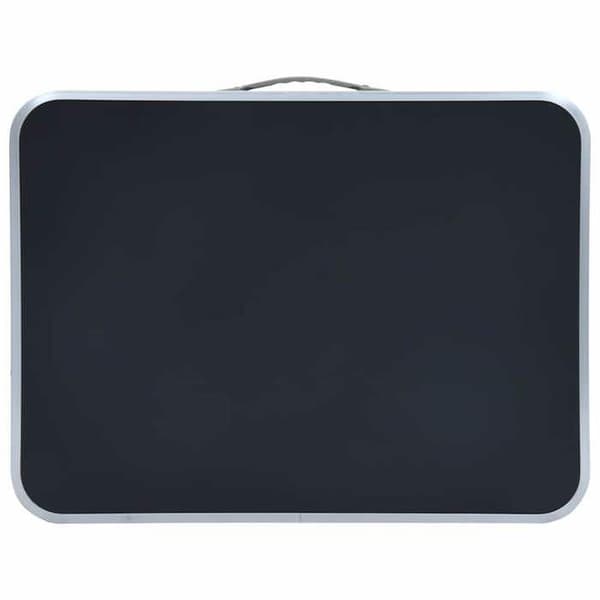 Maison Exclusive - Fällbord för camping Grå Aluminium 60x45 cm Aluminiumgrå