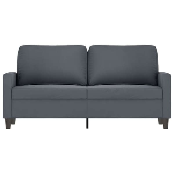 Maison Exclusive - Tummanharmaa 2-paikkainen sohva 140 cm Sametti