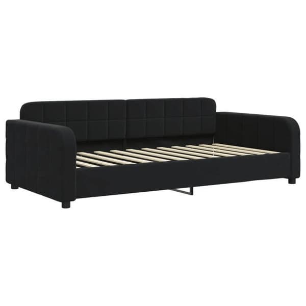 Maison Exclusive - Sovesofa med udtræk uden madras sort 90x200 cm