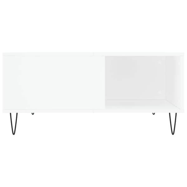 Maison Exclusive - Låg bord vit 80x80x36,5 cm ingenjörsträ