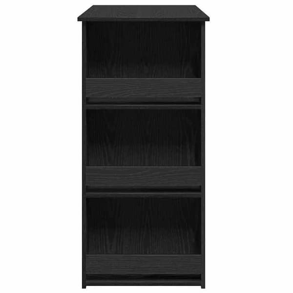 Maison Exclusive - Barbord med opbevaringshylde i sort eg