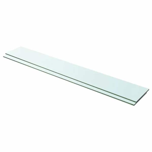 Maison Exclusive - Hyllpaneler 2 st Glas Transparent 100 x 15 cm