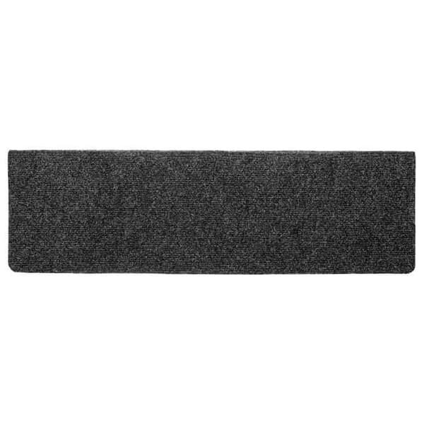 Maison Exclusive - Selvklæbende trappetæpper, 20 stk., 65 x 21 x 4 cm, Mørkegrå, rektangulær kant