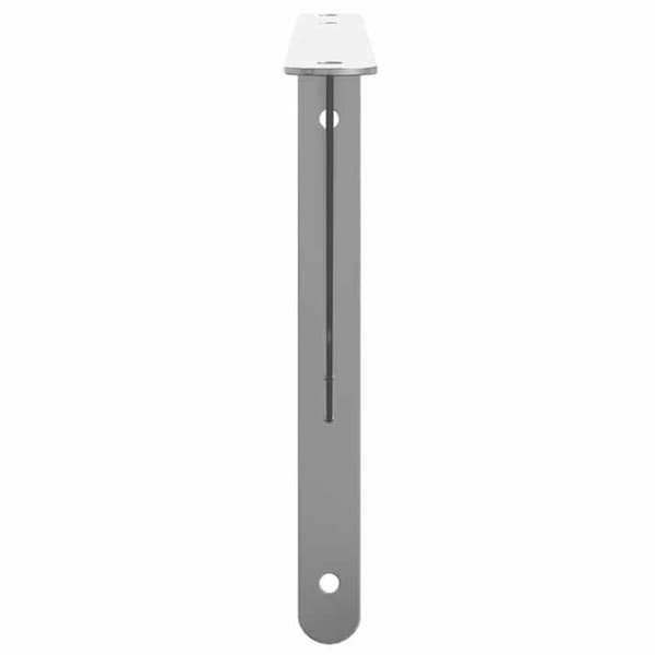 Hyldestøtter - EKSKLUSIV HUS - 40 x 2,5 x 25 cm - Rustfrit stål - Sæt af 4 - Forborede sølvfarvede Silver