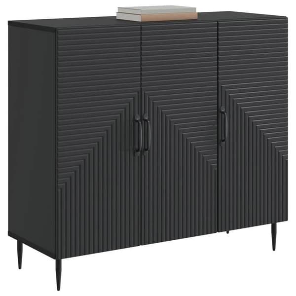 Maison Exclusive - Buffet Sort 89 x 34,5 x 80 cm Ingeniørtræ