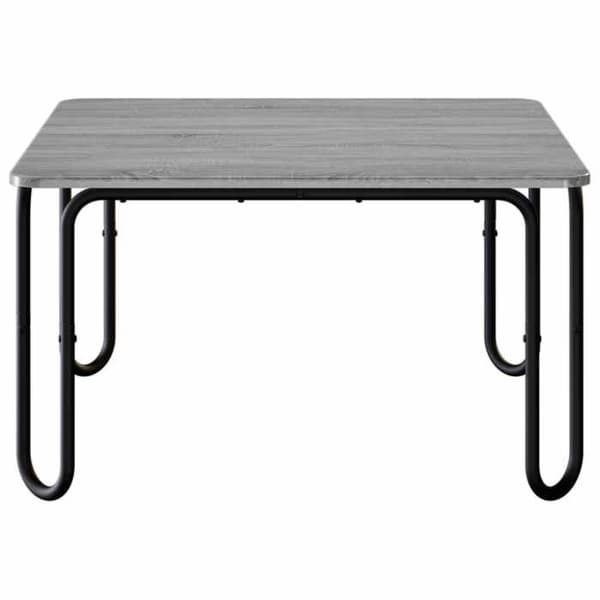 Soffbord - EXKLUSIV HEM - Sonoma - Grå Sonoma - 100 x 100 x 45 cm - U-formade ben i galvaniserat stål Sonoma grå