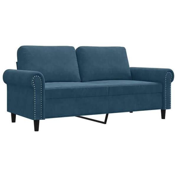 Maison Exclusive - Soffa 2-sits Blå 140 cm Sammet