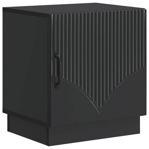 Maison Exclusive - Natbord 2 stk Sort 43 x 34,5 x 47 cm Ingeniørtræ