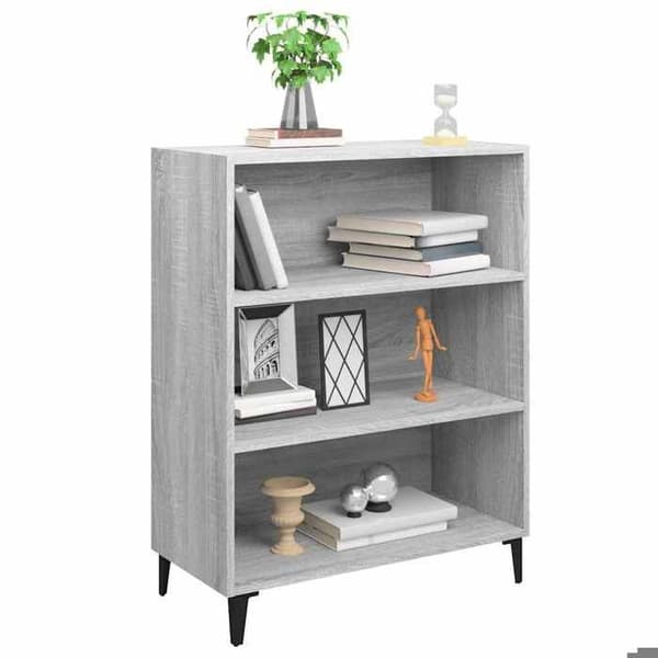 Maison Exclusive - Buffet Grå beton 69,5x32,5x90 cm Ingeniørtræ