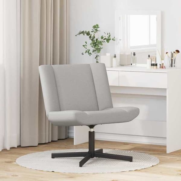 Maison Exclusive - Snurrstol Grå moln 63 x 75 x 76 cm tyg