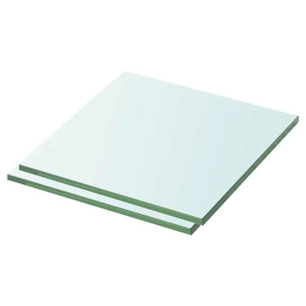 Maison Exclusive - Hyllpaneler 2 st Glas Transparent 30 x 25 cm Transparent
