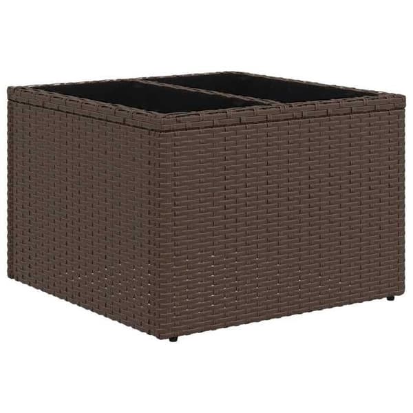 Maison Exclusive - 6-delars soffgrupp 4-sits brun och röd