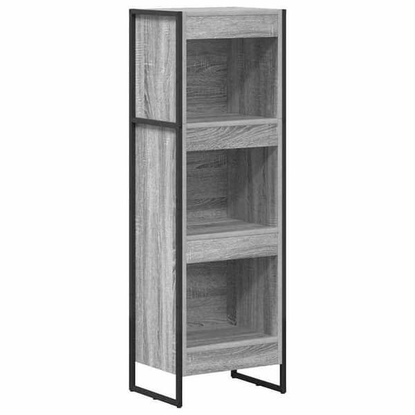 Maison Exclusive - Bibliotek 40 x 30 x 121 cm Ingeniørtræ Grå Sonoma