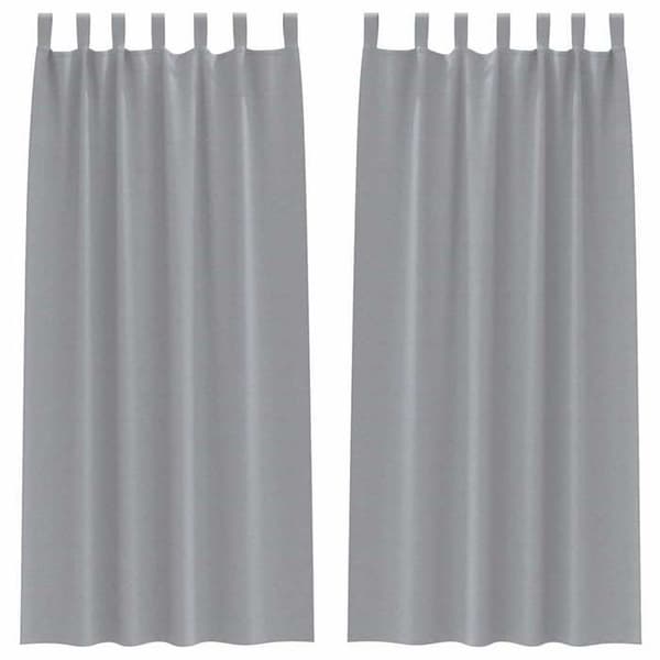 Mørklægningsgardin - EKSKLUSIV HUS - 260 x 140 cm - Lys grå - Polyester - Blokerer 80-90% lys Ljusgrått