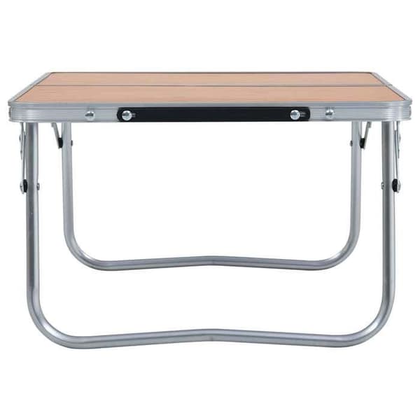 Maison Exclusive - Fällbord för camping Brun Aluminium 60x40 cm brun