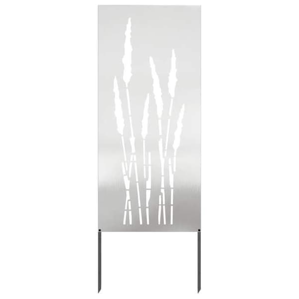 Havelærred - EKSKLUSIV HUS - Sølv Blomster - 50 x 140 cm - Stål - Mat finish Silver