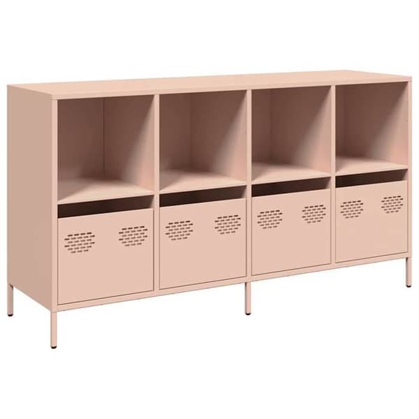 Maison Exclusive - Buffet rosa 135x39x73,5 cm koldvalset stål