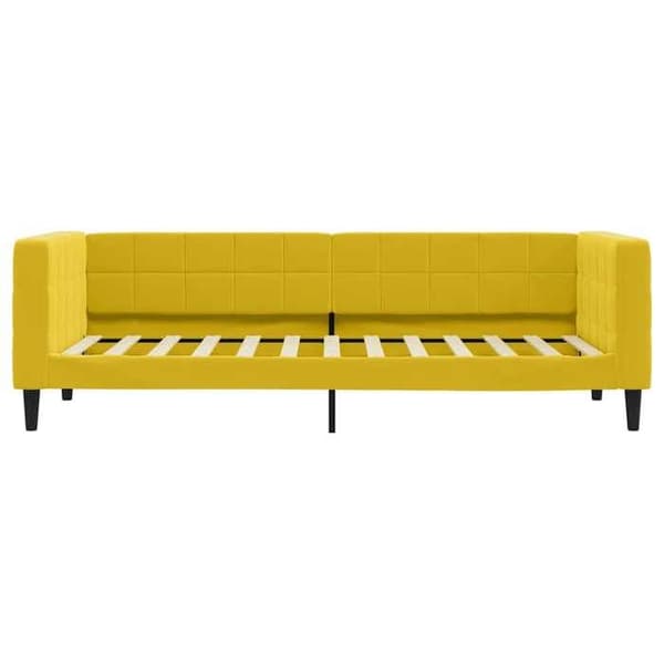 Maison Exclusive - Dagbädd med gul madrass 80x200 cm sammet