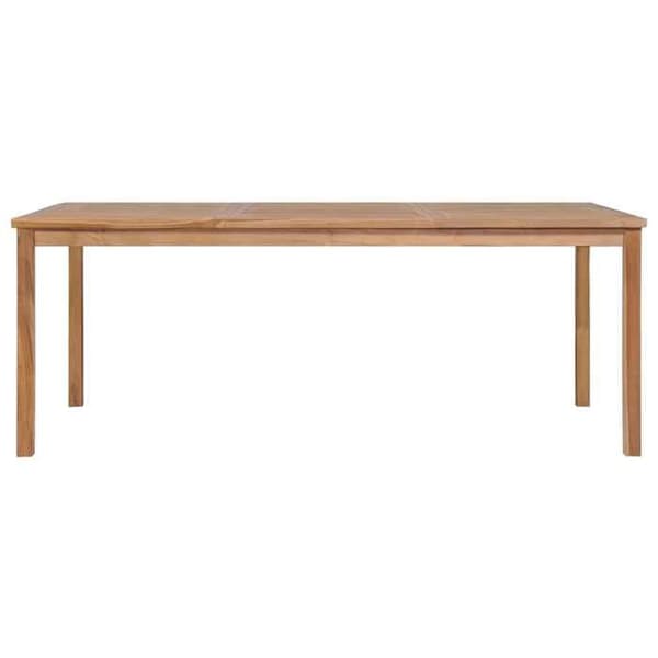 Maison Exclusive - Havebord 200x100x77 cm Solid teaktræ Varm färg (naturlig teak, vattenbas