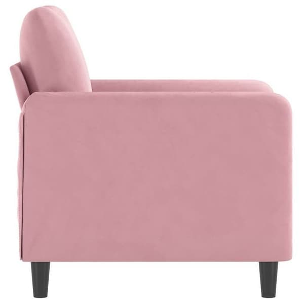 Maison Exclusive - Vaaleanpunainen nojatuoli 60 cm samettia