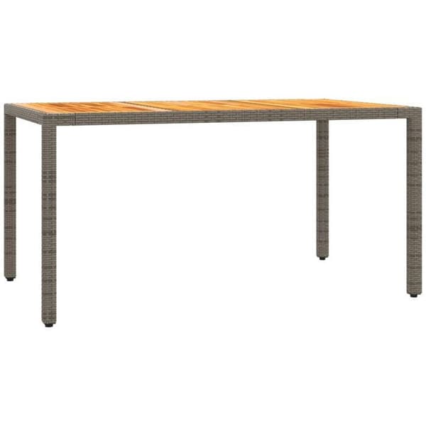 Maison Exclusive - Trädgårdsset 5 delar med grå kuddar i flätad resin