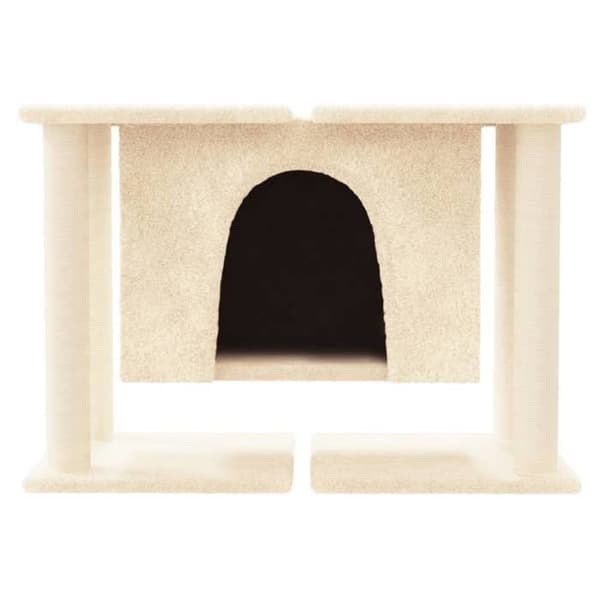Maison Exclusive - Kattekradse med sisal i creme 50 cm Grädde