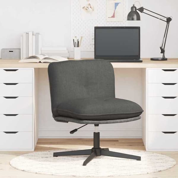 Maison Exclusive - Svartgrå snurrstol för kontor i tyg Mörkgrå