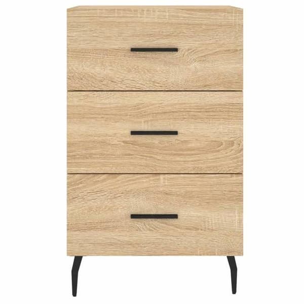 Maison Exclusive - Natbord egetræ sonoma 40x40x66 cm ingeniørtræ