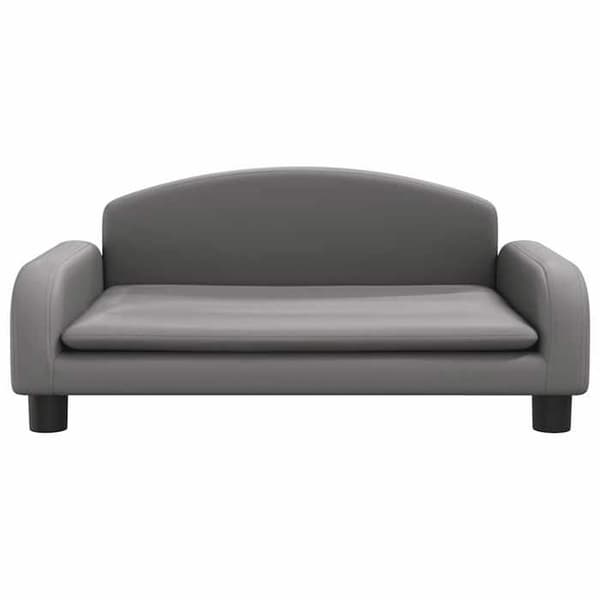 Maison Exclusive - Harmaa koiranpeti 70x45x30 cm keinonahkaa grå