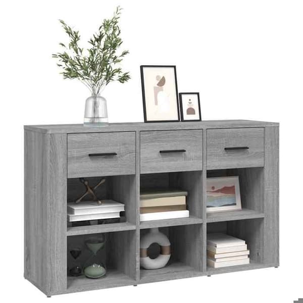 Maison Exclusive - Buffet Sonoma grå 100x30x59,5 cm Ingenjörsträ Sonoma grå