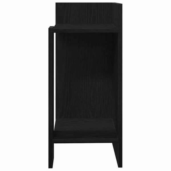 Maison Exclusive - 2 stk. sideborde med hylde sort 25,5x27x60 cm