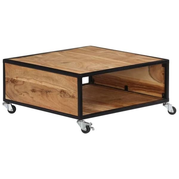 Maison Exclusive - Soffbord 70x70x32 cm Solid akaciaträ