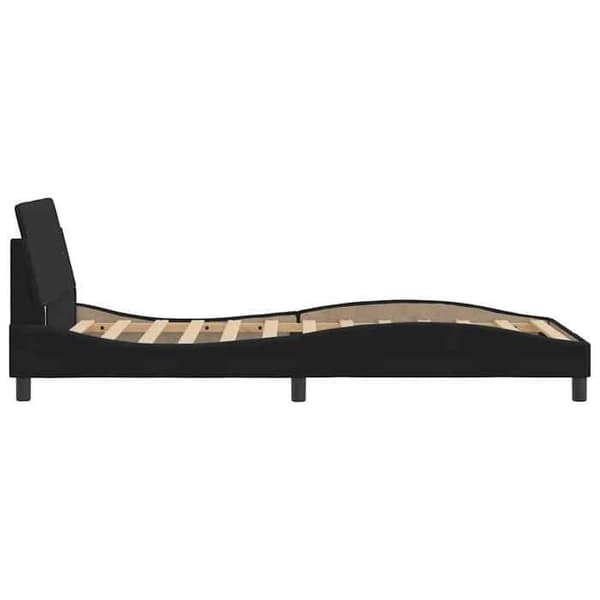 Maison Exclusive - Dover musta sänkykehys 100x200 cm sametti Svart