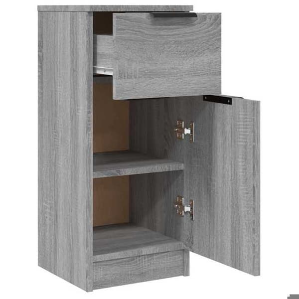 Maison Exclusive - Buffeter 2 stk Sonoma grå 30x30x70 cm Ingeniørtræ Sonoma grå