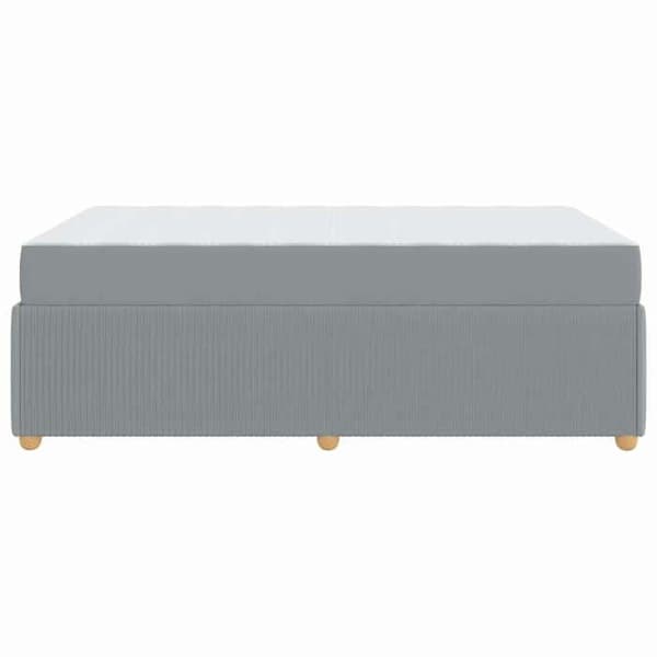 Maison Exclusive - Sängram Ljusgrå 120 x 190 cm tyg Ljusgrått